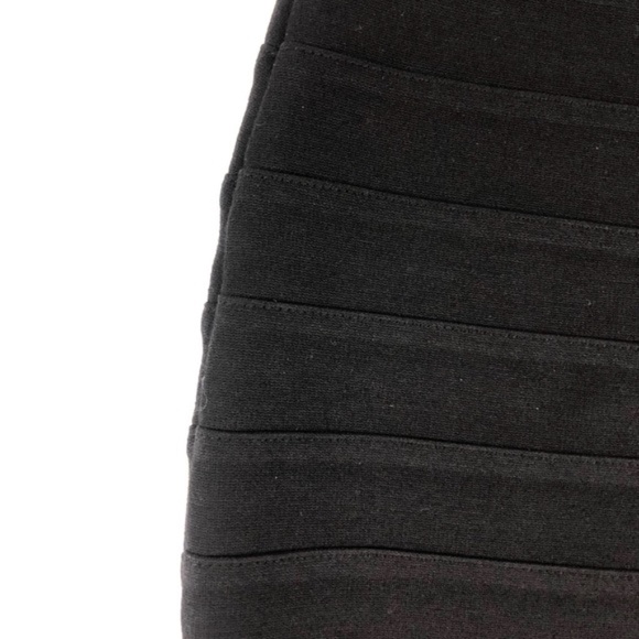 Express High-Waist Black Banded Skirt - Picture 6 of 7